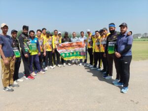 Conducted campaigning : हापुड़ में बीएन टाइगर्स टीम ने क्रिकेट मैच के जरिए टीबी मुक्त भारत अभियान का किया प्रचार