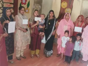 Organization of the Program : आंगनबाड़ी केंद्रों में पोषण पखवाड़ा: गोदभराई व नारी शक्ति वंदन कार्यक्रम का आयोजन