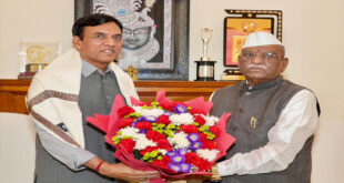 Dr. Mansukh Mandaviya : राज्यपाल की केंद्रीय मंत्री डॉ. मनसुख मांडविया से शिष्टाचार भेंट