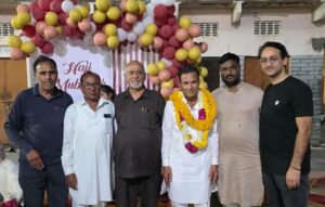 Hajj Pilgrim Zikruddin : पूर्व सदर हज यात्री ज़िक्रुद्दीन का किया अभिनंदन