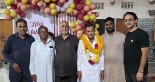 Hajj Pilgrim Zikruddin : पूर्व सदर हज यात्री ज़िक्रुद्दीन का किया अभिनंदन
