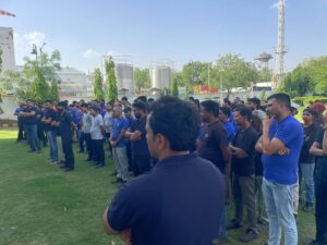 SRI Gotek : नीमराना : एसआरआई गोटेक कंपनी में मॉक ड्रिल का आयोजन, आपदा प्रबंधन और सुरक्षा मानकों का हुआ अभ्यास