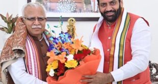 Source of inspiration : मुख्यमंत्री नायब सिंह सैनी ने पूर्व सीएम मनोहर लाल खट्टर को दी जन्मदिन की बधाई, बताया 'विकास की नींव रखने वाला प्रेरणास्रोत