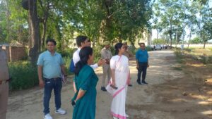 Quality Checked : जिलाधिकारी कविता मीना ने बाबूगढ़ खेल स्टेडियम निर्माण का औचक निरीक्षण कर गुणवत्ता जांची