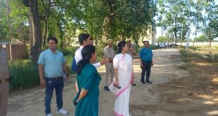 Quality Checked : जिलाधिकारी कविता मीना ने बाबूगढ़ खेल स्टेडियम निर्माण का औचक निरीक्षण कर गुणवत्ता जांची