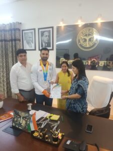 Kabaddi at the Asian Games : बीच कबड्डी एशियन गेम्स में रजत पदक जीतकर भानु प्रताप तोमर ने बढ़ाया हापुड़ का मान