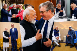 Gave a glimpse : प्रधानमंत्री मोदी ने एवियन में वर्ल्ड लीडर्स से मुलाकात की दिखाई झलक