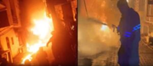 Vehicles brought under control : गाजियाबाद : ट्रांसफॉर्मर में लगी भीषण आग, 2 किलोमीटर दूर तक दिखीं लपटें; कई दमकल गाड़ियों ने पाया काबू