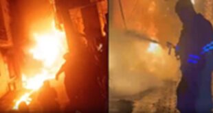 Vehicles brought under control : गाजियाबाद : ट्रांसफॉर्मर में लगी भीषण आग, 2 किलोमीटर दूर तक दिखीं लपटें; कई दमकल गाड़ियों ने पाया काबू