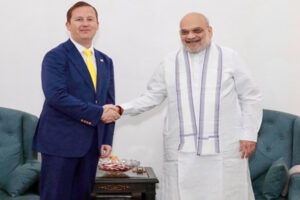 Home Minister Amit Shah : अमेरिकी राजदूत गोर की केंद्रीय गृहमंत्री अमित शाह से मुलाकात, आतंकवाद और नशीले पदार्थों समेत कई मुद्दों पर हुई चर्चा