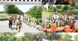 Dry demo : एसडीआरएफ जवानों के मुरीद हुए एनसीसी कैडेट्स : गाडोता बटालियन मुख्यालय में देखा फ्लड और रोप रेस्क्यू का हैरतअंगेज ड्राई डेमो