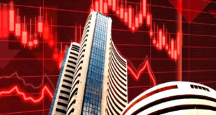 Closed in the red : भारतीय शेयर बाजार लाल निशान में बंद, सेंसेक्स 249 अंक फिसला