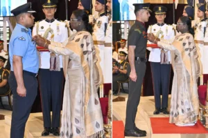 Emotional moment : राष्ट्रपति ने प्रोटोकॉल तोड़कर शहीद की मां को लगाया गले, कीर्ति चक्र सम्मान से भावुक क्षण