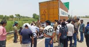Painful death : बछलोता फ्लाईओवर के समीप खड़े ट्रक से टकराई बाइक, दो युवकों की दर्दनाक मौत
