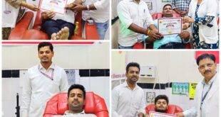Enthusiastic blood donation : विश्व रक्तदाता दिवस पर जौनपुर जिला अस्पताल में युवाओं ने किया उत्साहपूर्ण रक्तदान