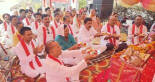 Garlanding the statue : वीर शिरोमणि महाराणा प्रताप जयंती पर दिव्य आरती का आयोजन, प्रतिमा पर माल्यार्पण कर किया नमन