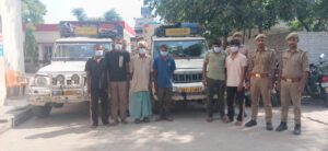 Vehicle recovered : सरसावा पुलिस की बड़ी कार्रवाई: 6 गौकश गिरफ्तार, 11 गोवंश और 2 पिकअप वाहन बरामद