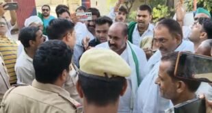 Threat : भारतीय किसान यूनियन अराजनीतिक एवं पुलिस के बीच तनातनी एवं धक्का मुक्की के बीच दरोगा का इलाज कराने की धमकी
