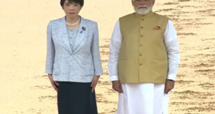 Formal greeting : पीएम मोदी से मिलीं जापानी समकक्ष साने ताकाइची, राष्ट्रपति भवन में किया गया औपचारिक स्वागत