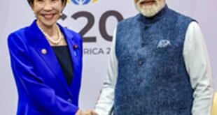 Prime Minister Takaichi : जापान की प्रधानमंत्री ताकाइची तीन दिवसीय दौरे पर आज पहुंचेंगी दिल्ली, 16वें शिखर सम्मेलन में होंगी शामिल
