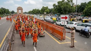 Security arrangements tightened : श्रावण कांवड़ यात्रा के चलते कोटद्वार-दिल्ली हाईवे पर वन-वे व्यवस्था, ट्रकों की लंबी कतारें, सुरक्षा व्यवस्था कड़ी