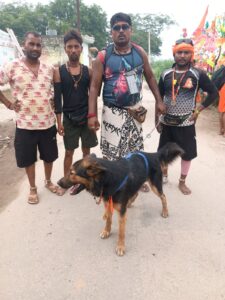 Loyal dog : हरिद्वार से मालिक के साथ कांवड़ लेकर पदयात्रा करता दिखा वफादार कुत्ता, हापुड़ में ?