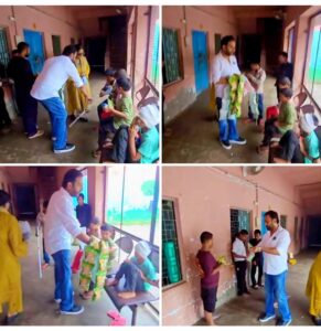 Spread happiness : सावन के दूसरे सोमवार पर समाजसेवी अमित सिंह परिवार ने सूर कुटीर के बच्चों को बांटी खुशियां ?