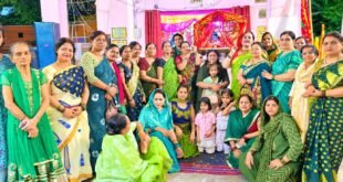 Women enjoyed the swings : हरियाली तीज महोत्सव प्रथम दिवस में निकली पालकी यात्रा तथा झूलों पर झूमीं महिलाएं