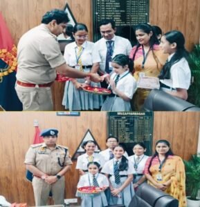Senior Superintendent of Police : शारदेन स्कूल की छात्राओं ने जिलाधिकारी व वरिष्ठ पुलिस अधीक्षक को बांधी राखी, अधिकारियों ने दिया सुरक्षा का आशीर्वाद ?