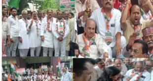 Submitted a memorandum : प्याज की माला और गैस सिलेंडर लेकर कांग्रेस का अनोखा प्रदर्शन, महंगाई के खिलाफ मैहर में सौंपा ज्ञापन ?