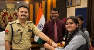 Boosted enthusiasm : बिजनौर के नए एसपी केके बिश्नोई को छात्राओं ने बांधी राखी, सुरक्षा का भरोसा देकर एसपी ने बढ़ाया उत्साह ?