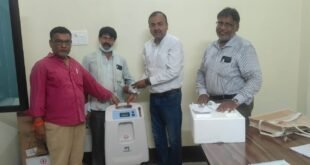 Oxygen concentrator : रेडक्रास सोसाइटी ने जरूरतमंद मरीज को ऑक्सीजन कंसन्ट्रेटर उपलब्ध कराया ?