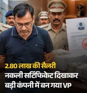 Vice President : फर्जी सर्टिफिकेट और सैलरी स्लिप के सहारे ग्रुप वाइस प्रेसिडेंट की नौकरी पाने वाला आरोपी कानपुर से गिरफ्तार