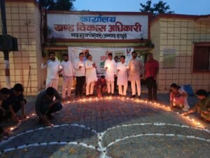 The district lit up : हापुड़ में आशीर्वाद का दीया अभियान के तहत साढ़े तीन लाख दीप जले, शहर से गांव तक जगमगाया जनपद