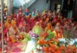 Crowd of devotees : पितृ पक्ष के उपलक्ष्य में रामपुर में श्रीमद्भागवत कथा का आयोजन, कलश यात्रा में उमड़ी श्रद्धालुओं की भीड़
