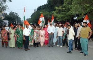 Congress in Bapudham Colony : चुनाव आयोग के खिलाफ बापूधाम कॉलोनी में कांग्रेस का विशाल मशाल मार्च ?