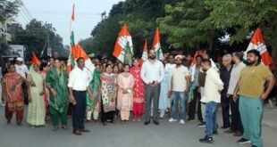 Congress in Bapudham Colony : चुनाव आयोग के खिलाफ बापूधाम कॉलोनी में कांग्रेस का विशाल मशाल मार्च ?