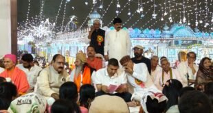 Shri Prannath Ji Temple :  पन्ना में श्री प्राणनाथ जी मंदिर पहुंचे जीतू पटवारी, शरद पूर्णिमा के कार्यक्रम में हुए शामिल
